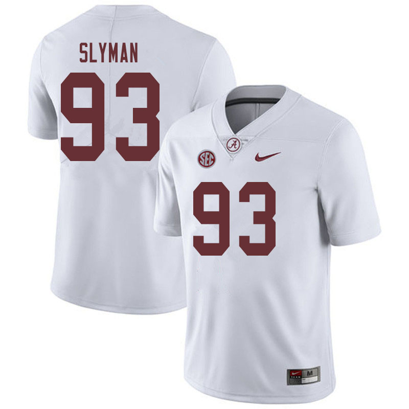 Men's Alabama Crimson Tide Tripp Slyman #93 2019 White College Stitched Football Jersey 23LU071HG